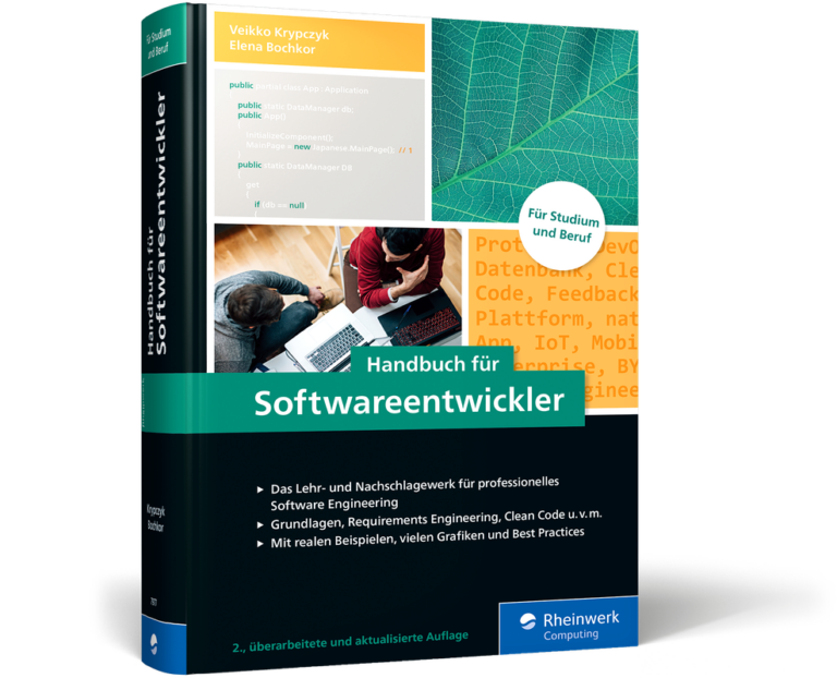 Cover des Buchs "Handbuch für Softwareentwickler" von Elena Bochkor und Veikko Krypczyk